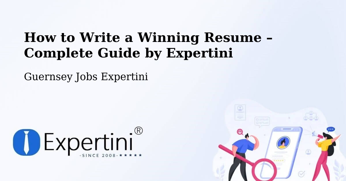 Resume Writing Guide for Job Seekers – Le Vallon - Le Vallon, Guernsey Jobs Expertini